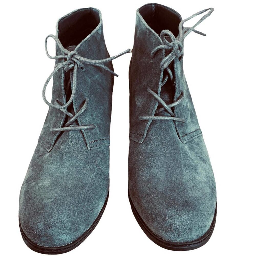 Michael by Michael Shannon ankle booties lace up shoes‎ gray suede size 7.5 - Picture 4 of 10